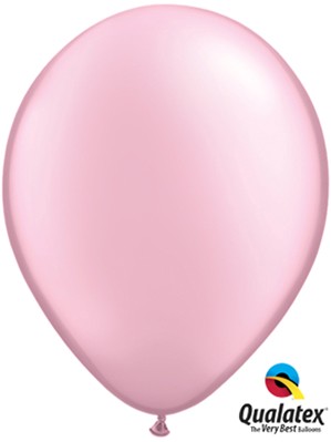 Qualatex Pearl 11" Pearl Pink Latex Balloons 100pk