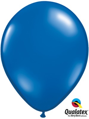 Qualatex Jewel 11" Sapphire Blue Latex Balloons 100pk