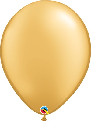 Qualatex 16" Gold Round Latex Balloons 50pk