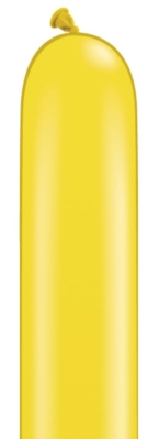 Qualatex 260Q Citrine Yellow Latex Modelling Balloons 100pk