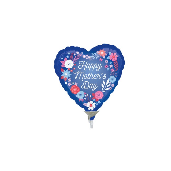 Mother's Day Artful Florals 9" Mini Foil Balloon