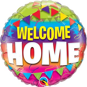 Welcome Home Pennants 18" Foil Balloon