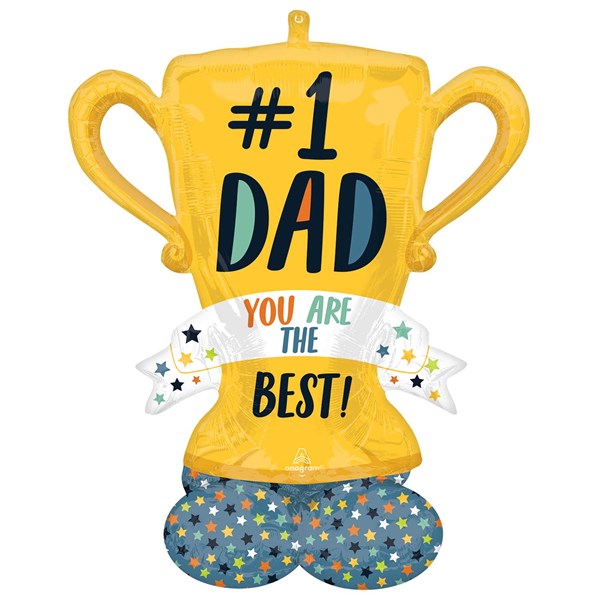 NEW Amscan Best Dad Trophy Airloonz 38" x 43"