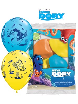 Finding Dory 11" Latex Balloons 6pk
