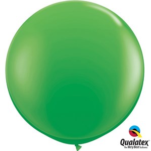 Qualatex 3ft Spring Green Round Latex Balloons 2pk