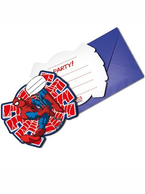 Ultimate Spiderman Invitations & Envelopes 6pk