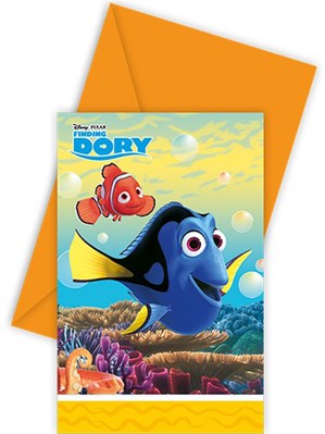 Finding Dory Invitations & Envelopes 6pk