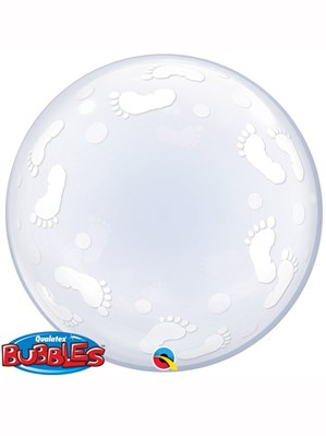 Baby Footprints 24" Deco Bubble Balloon