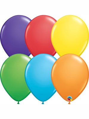 Qualatex Rainbow Assorted 11" Latex Balloons 100pk