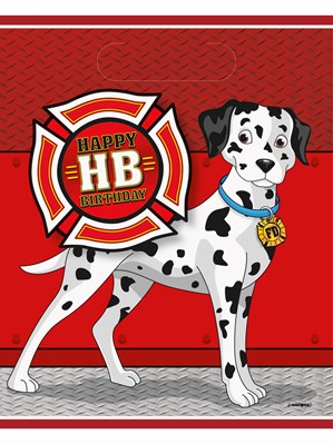 Birthday Fire Truck Party Bags 8pk