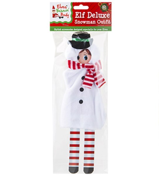 Christmas Elf Plush Snowman Outfit