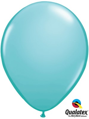 Qualatex Fashion 11" Caribbean Blue Latex Balloons 100pk
