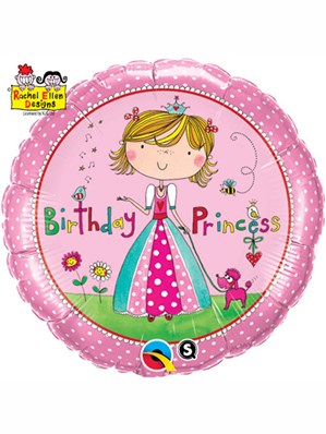 Rachel Ellen Birthday Princess 18" Foil Balloon