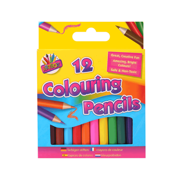 Half Sized Coloured Pencils 12pk