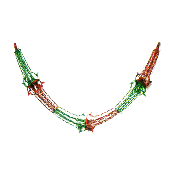 Christmas Green & Red Decoration Large 6ft Foil Garland