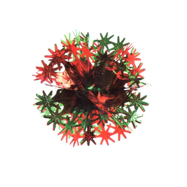 Christmas Green & Red Decoration 11" Foil Star
