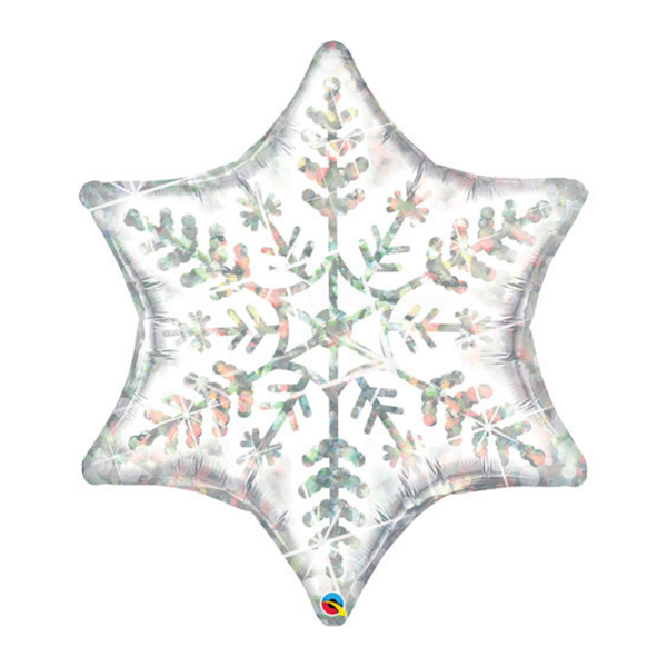 Dazzling Snowflake 36" Holographic Foil Balloon
