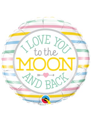 I Love You To Moon And Back 18" Foil Balloon