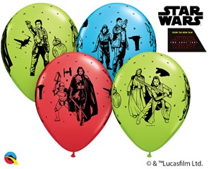 Star Wars The Last Jedi 11" Latex Balloons 25pk