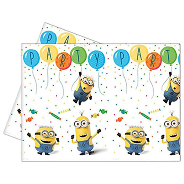 Lovely Minions Reusable Plastic Tablecover