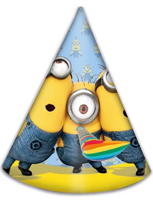 Lovely Minions Party Hats 6pk