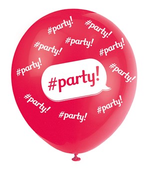Pearl Red 12" Party Latex Balloons 5pk