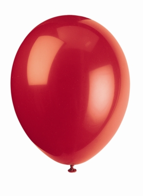 12" Cherry Red Latex Balloons - 50pk