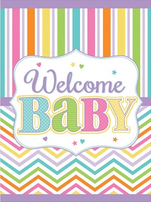 Baby Brights Welcome Baby Plastic Tablecover