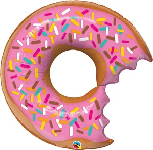 Bitten Donut With Sprinkles 36" Foil Balloon