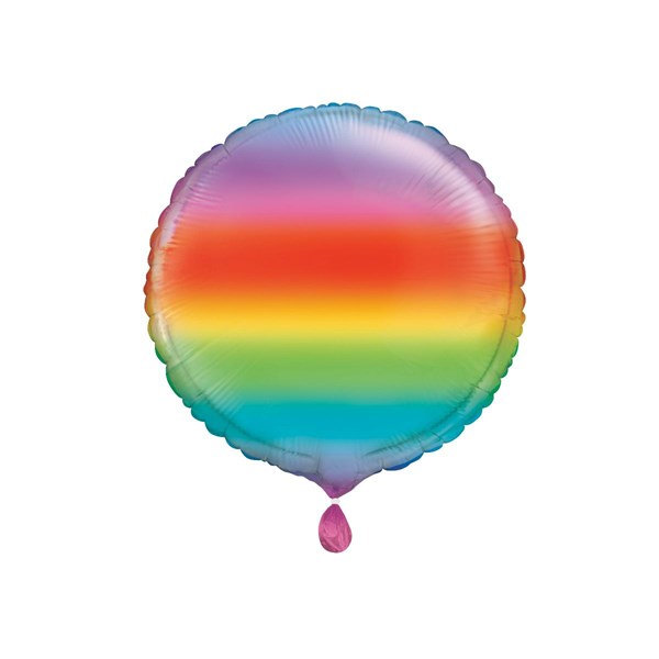 Rainbow 18" Round Foil Balloon
