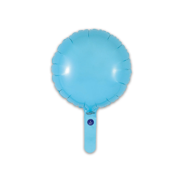 Oaktree Matte Blue 9" Round Foil Balloon (Loose & Self-Seal)