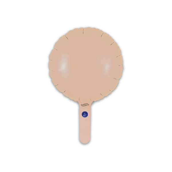 Oaktree Matte Nude 9" Round Foil Balloon (Loose & Self-Seal)