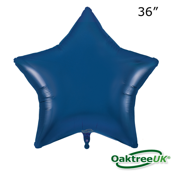 NEW Oaktree Navy Blue 36" Star Foil Balloon
