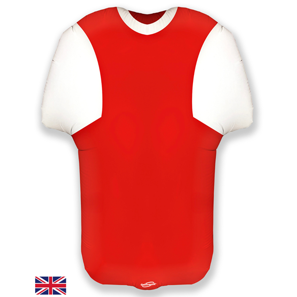 NEW Red & White Football Shirt Shape 24" Foil Balloon