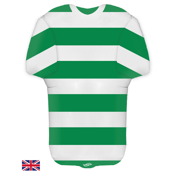 NEW Green And White Striped Football Shirt 24" Foil Balloon