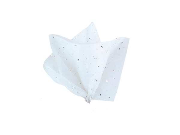 White Glitter Tissue Paper Sheets 5pk