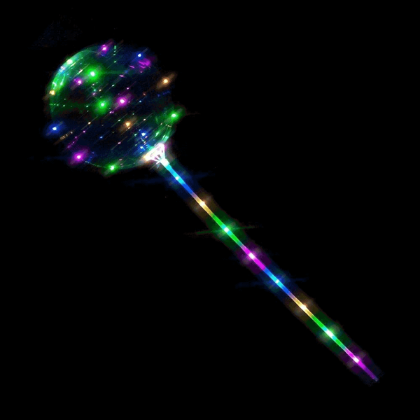 Magical 12" Light Up LED Balloon With Stick