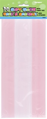 Pink Sweet Bags with Twist Ties 30pk