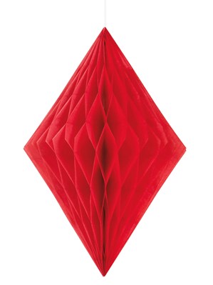 Red Diamond Tissue Hanging Decoration