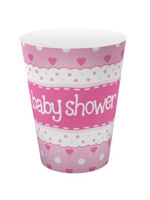Baby Shower Pink Cups 8pk
