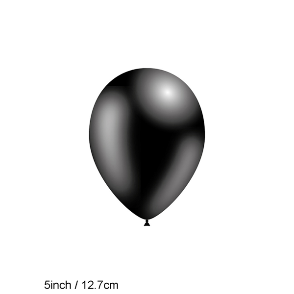 Decotex Pro Solid Black 5" Latex Balloons 100pk