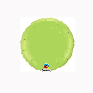 Lime Green 4" Round Foil Balloon