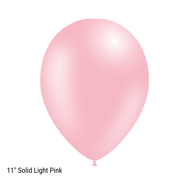 Decotex Pro 11" Fashion Solid Light Pink Latex Balloons 50pk