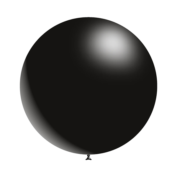 Decotex 3ft (36") Black Latex Balloons 2pk
