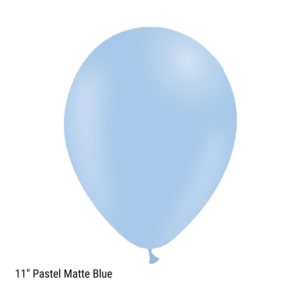 Decotex Pastel Matte Blue 11" Latex Balloons 50pk