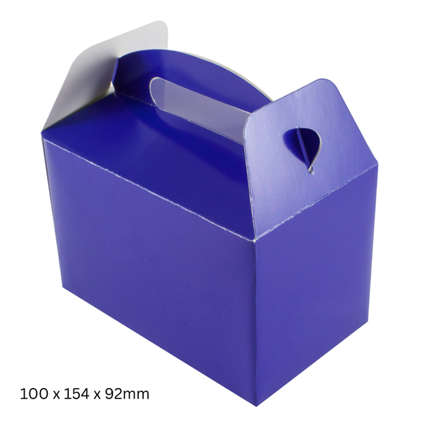 NEW Royal Blue Party Lunch Box 6pk