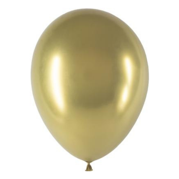 Decotex Pro Gold Chromium 11" Latex Balloons 25pk