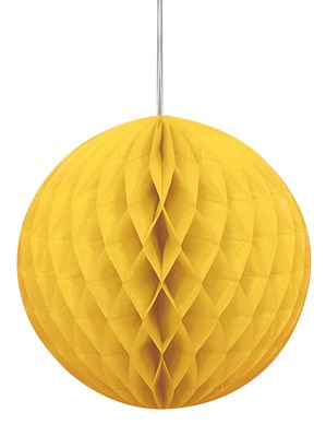 Yellow Hanging Honeycomb Decoration