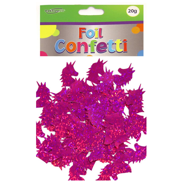 Holographic Fuchsia Foil Unicorn Confetti 20g