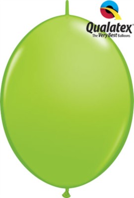 Qualatex 12" Lime Green Quick Link Latex Balloons 50pk